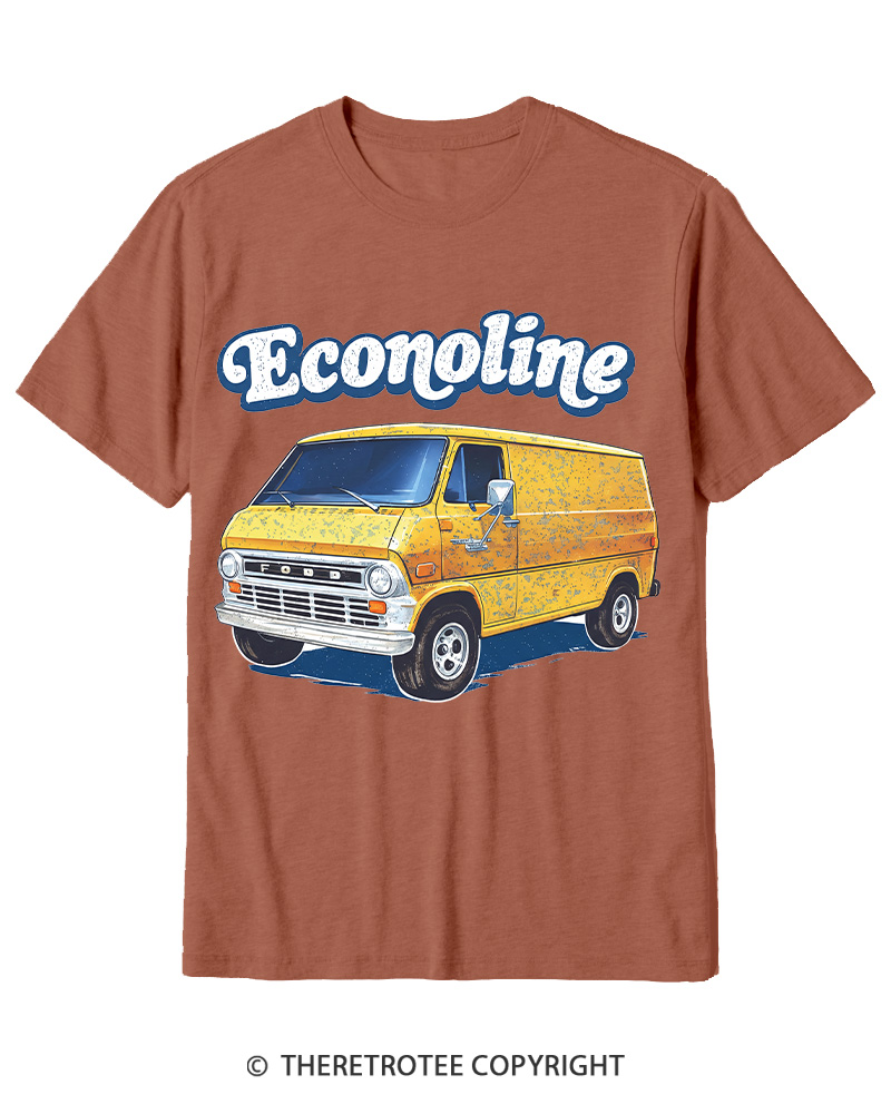 TheRetroTee 1970s Econoline Van Cotton T-Shirt