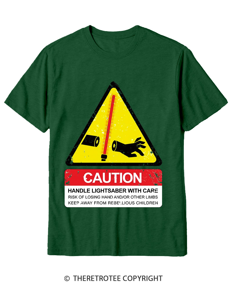 TheRetroTee Handle With Care 1970s Cotton T-Shirt