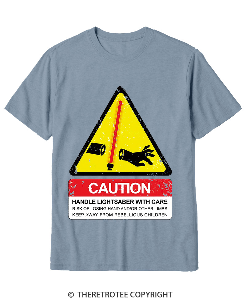 TheRetroTee Handle With Care 1970s Cotton T-Shirt