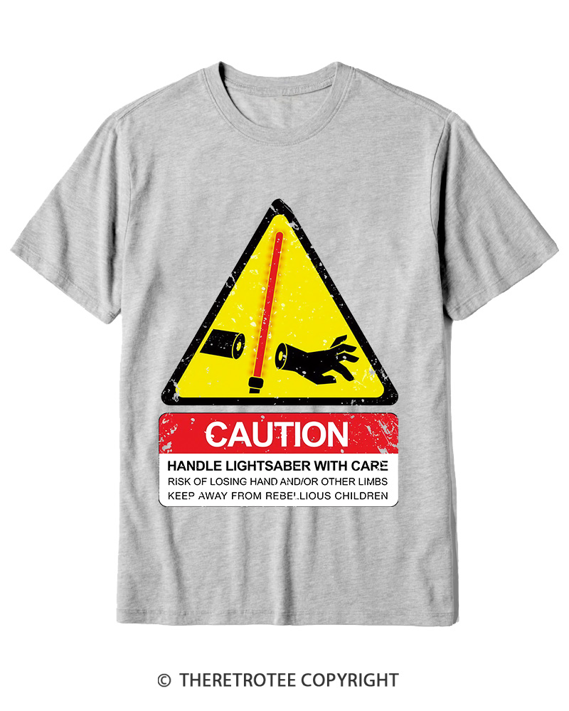 TheRetroTee Handle With Care 1970s Cotton T-Shirt