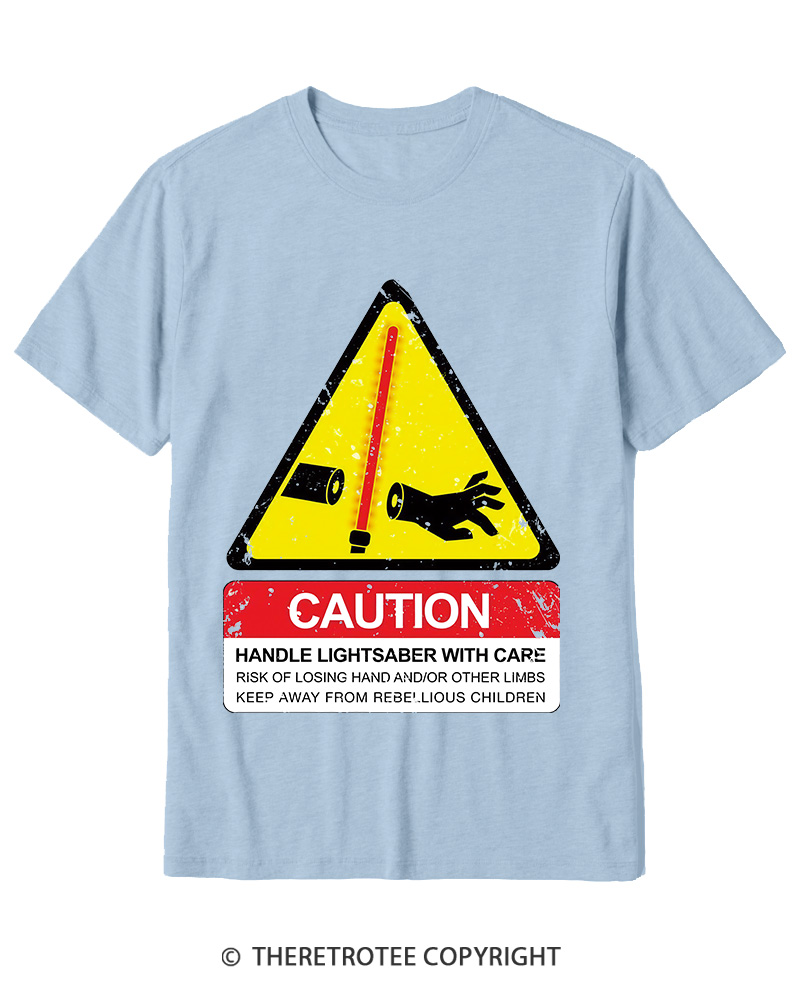 TheRetroTee Handle With Care 1970s Cotton T-Shirt
