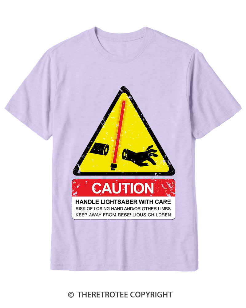 TheRetroTee Handle With Care 1970s Cotton T-Shirt