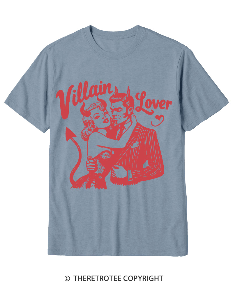 TheRetroTee Villain Lover Gothic Cotton T-Shirt
