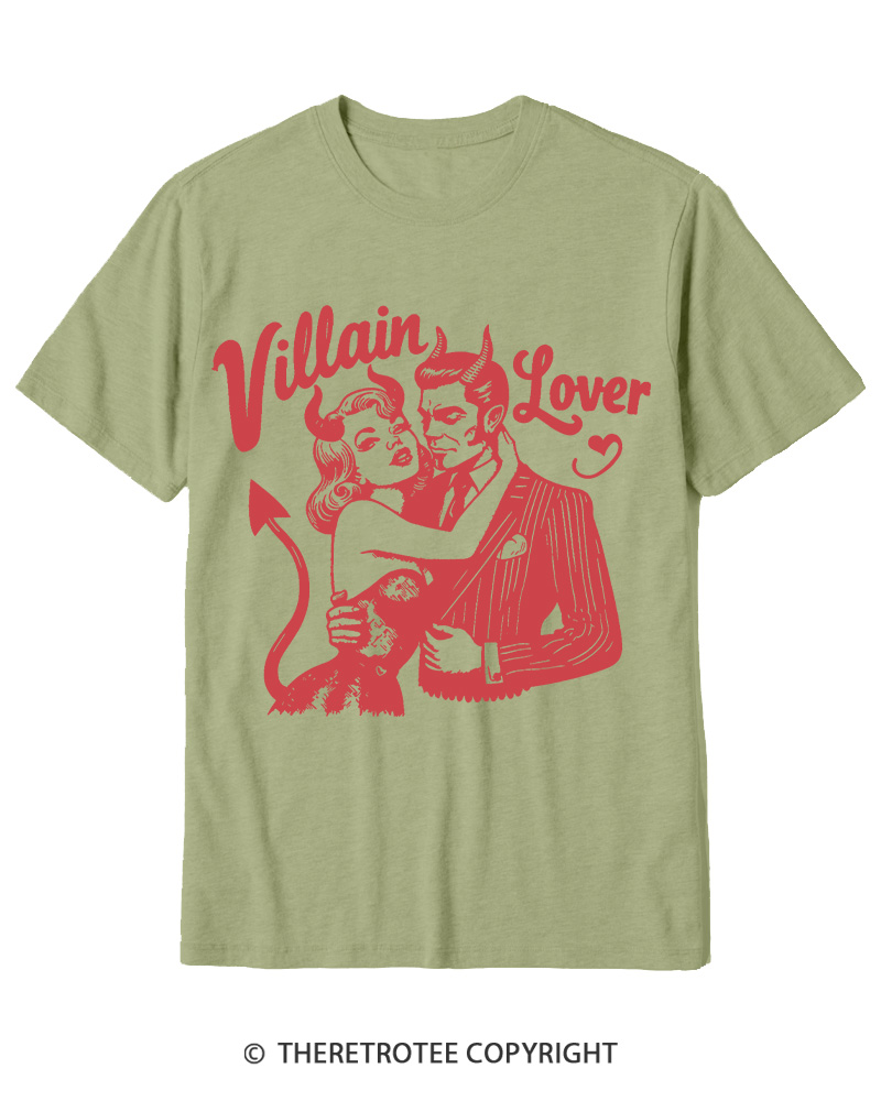 TheRetroTee Villain Lover Gothic Cotton T-Shirt