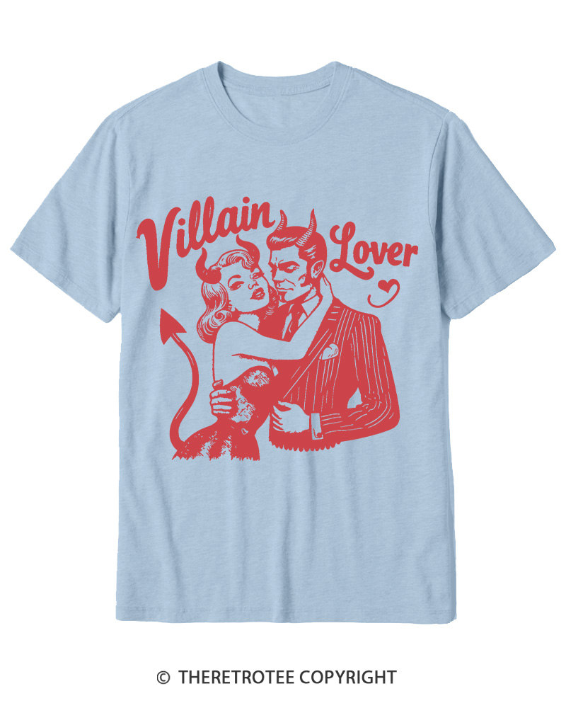 TheRetroTee Villain Lover Gothic Cotton T-Shirt