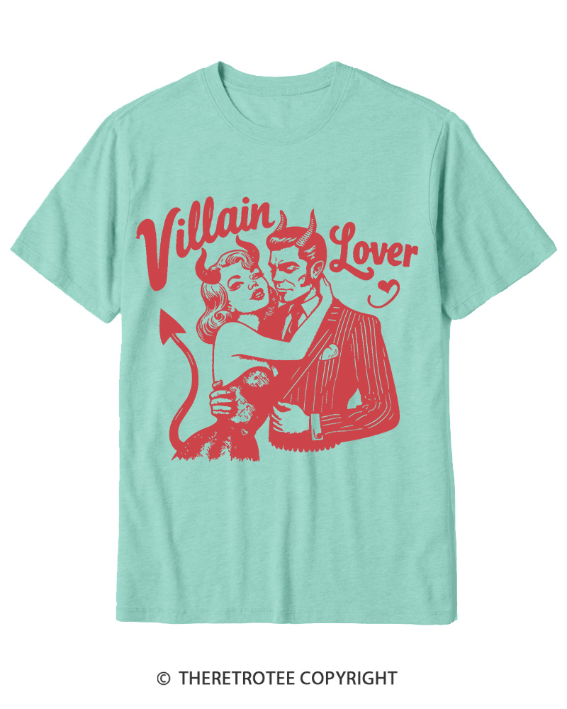 TheRetroTee Villain Lover Gothic Cotton T-Shirt