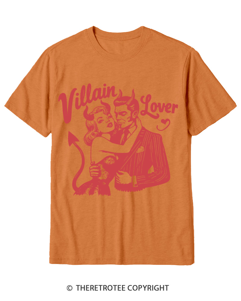 TheRetroTee Villain Lover Gothic Cotton T-Shirt