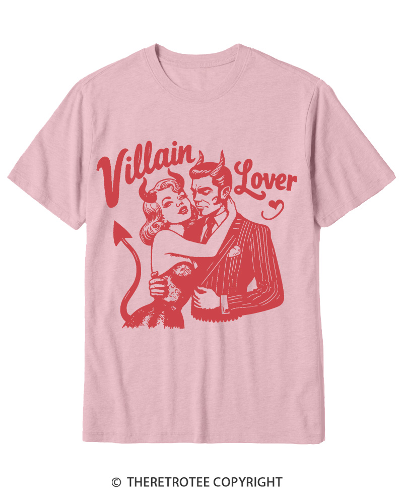 TheRetroTee Villain Lover Gothic Cotton T-Shirt