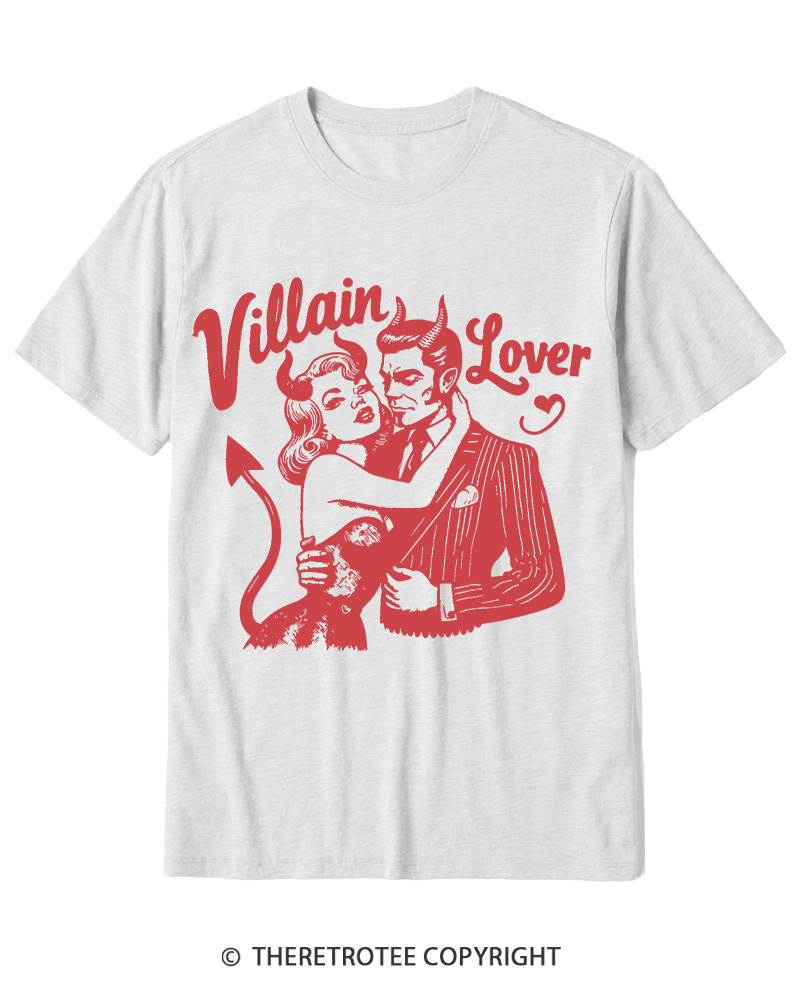 TheRetroTee Villain Lover Gothic Cotton T-Shirt