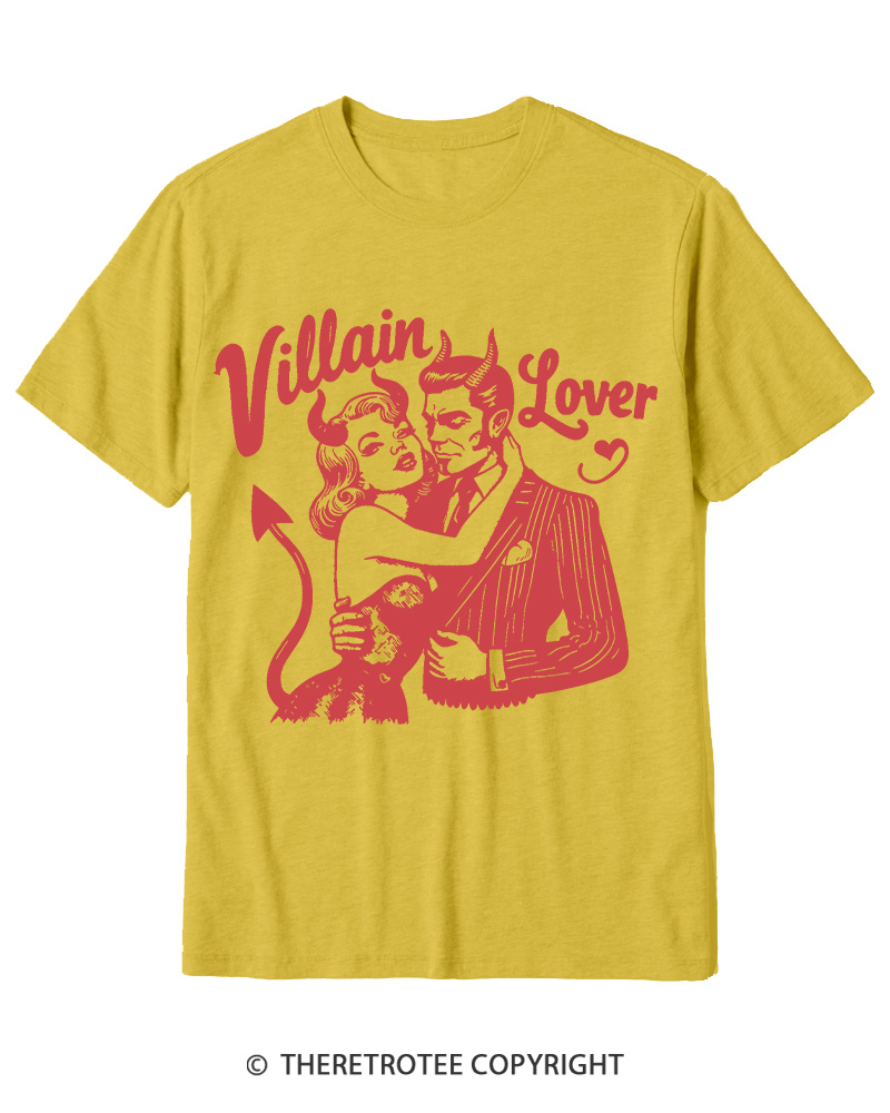 TheRetroTee Villain Lover Gothic Cotton T-Shirt