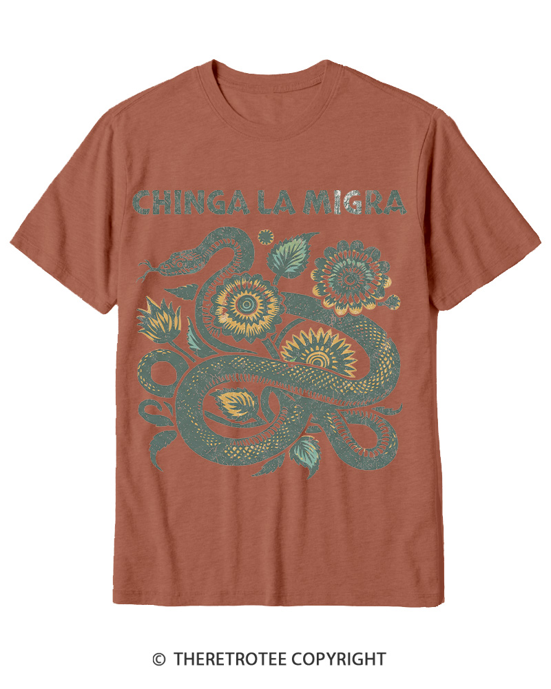 TheRetroTee Immigrant Rights 1970s Cotton T-Shirt