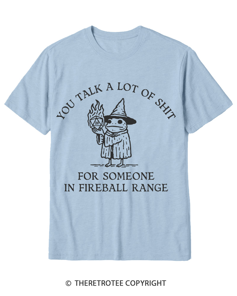 TheRetroTee Fog You Talk A Lot Of Shit Fireball Range 1970s Cotton T-Shirt