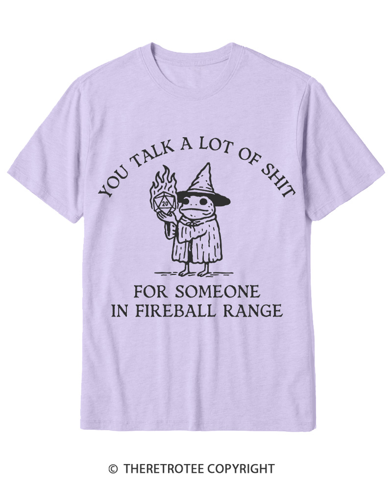 TheRetroTee Fog You Talk A Lot Of Shit Fireball Range 1970s Cotton T-Shirt