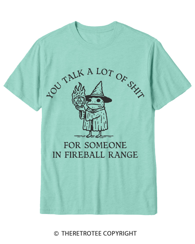 TheRetroTee Fog You Talk A Lot Of Shit Fireball Range 1970s Cotton T-Shirt