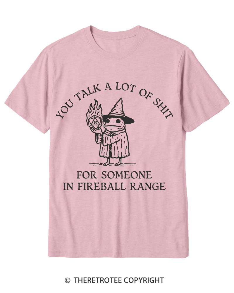 TheRetroTee Fog You Talk A Lot Of Shit Fireball Range 1970s Cotton T-Shirt