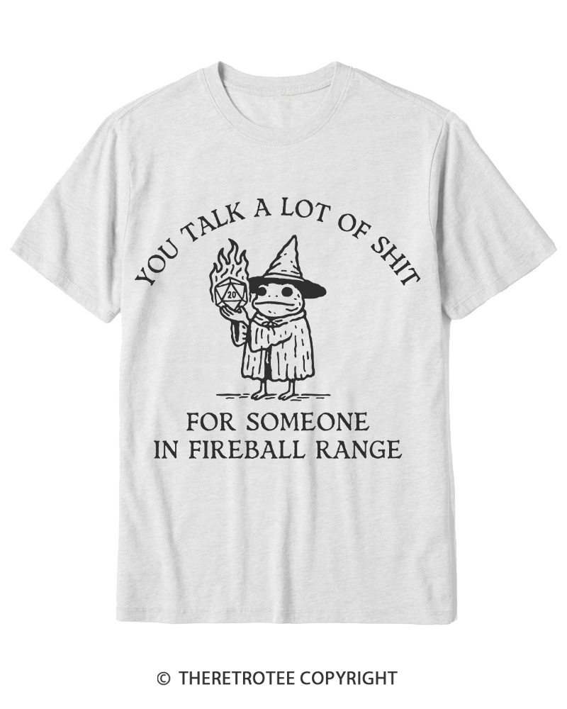 TheRetroTee Fog You Talk A Lot Of Shit Fireball Range 1970s Cotton T-Shirt