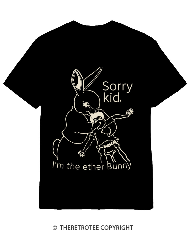 TheRetroTee I’m The Ether Bunny 1990s Cotton T-Shirt