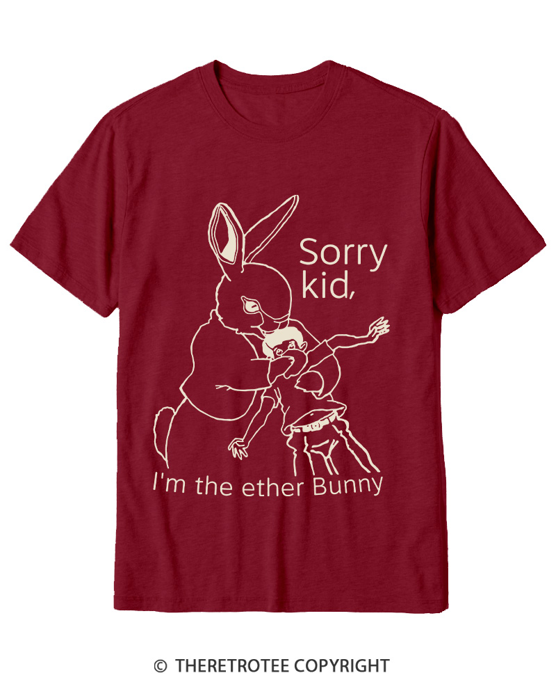 TheRetroTee I’m The Ether Bunny 1990s Cotton T-Shirt
