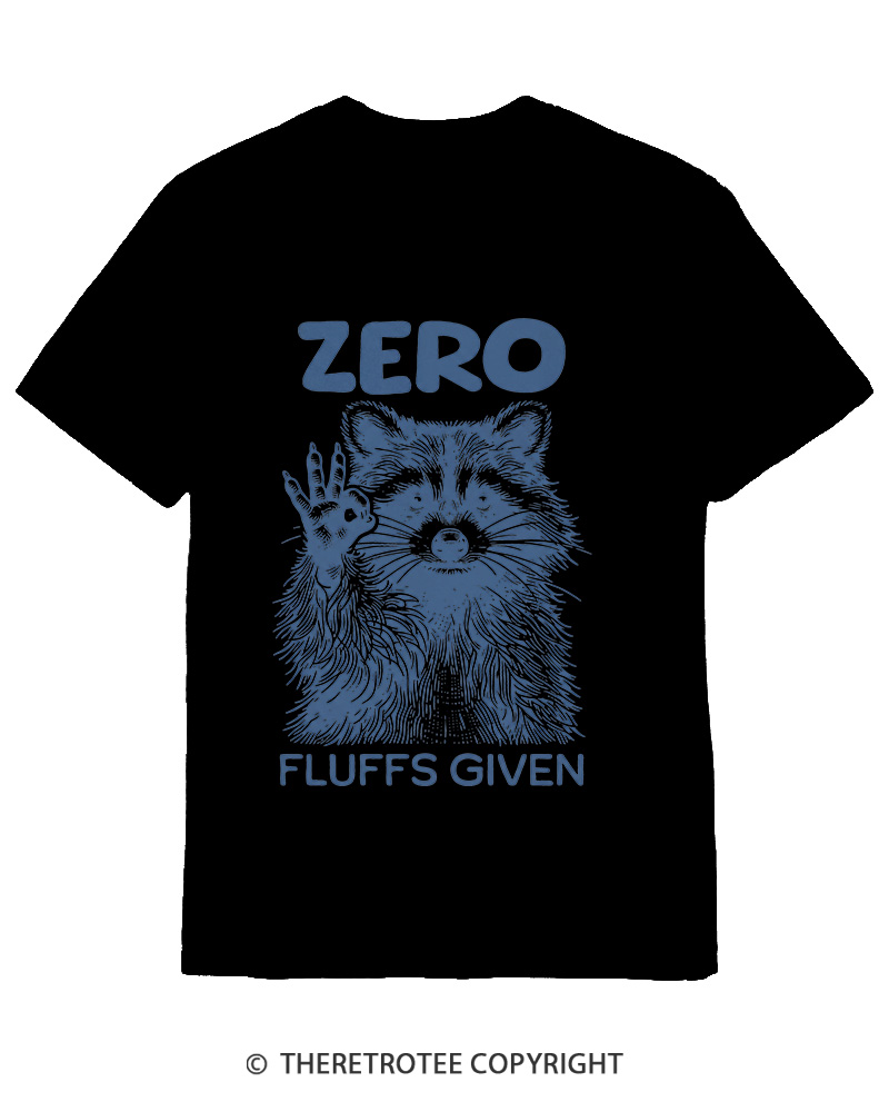 TheRetroTee Zero Fluffs Given 1980s Cotton T-Shirt