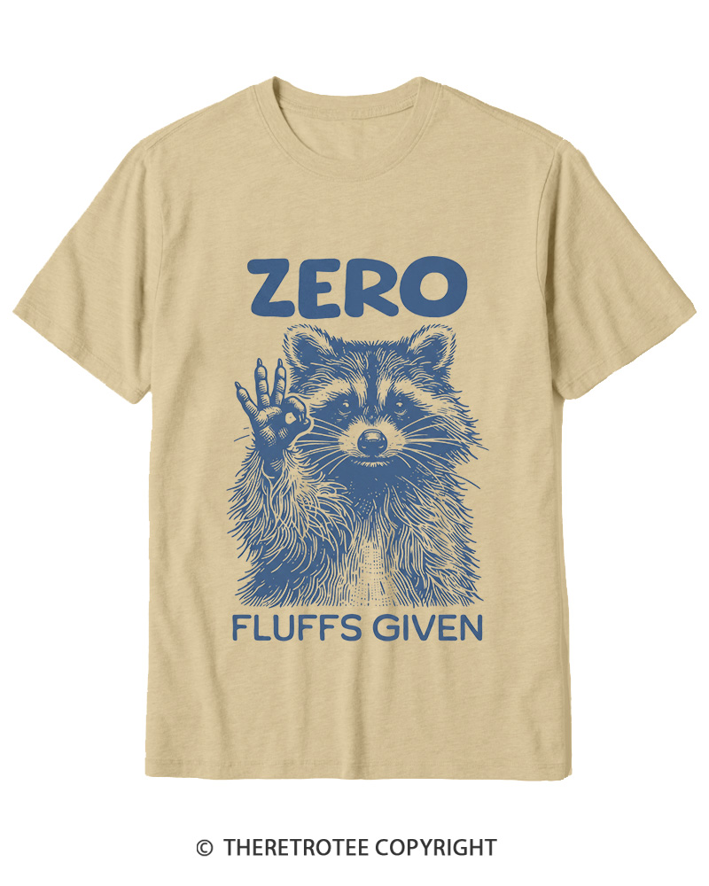 TheRetroTee Zero Fluffs Given 1980s Cotton T-Shirt