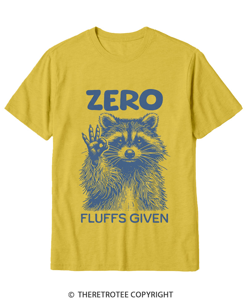 TheRetroTee Zero Fluffs Given 1980s Cotton T-Shirt