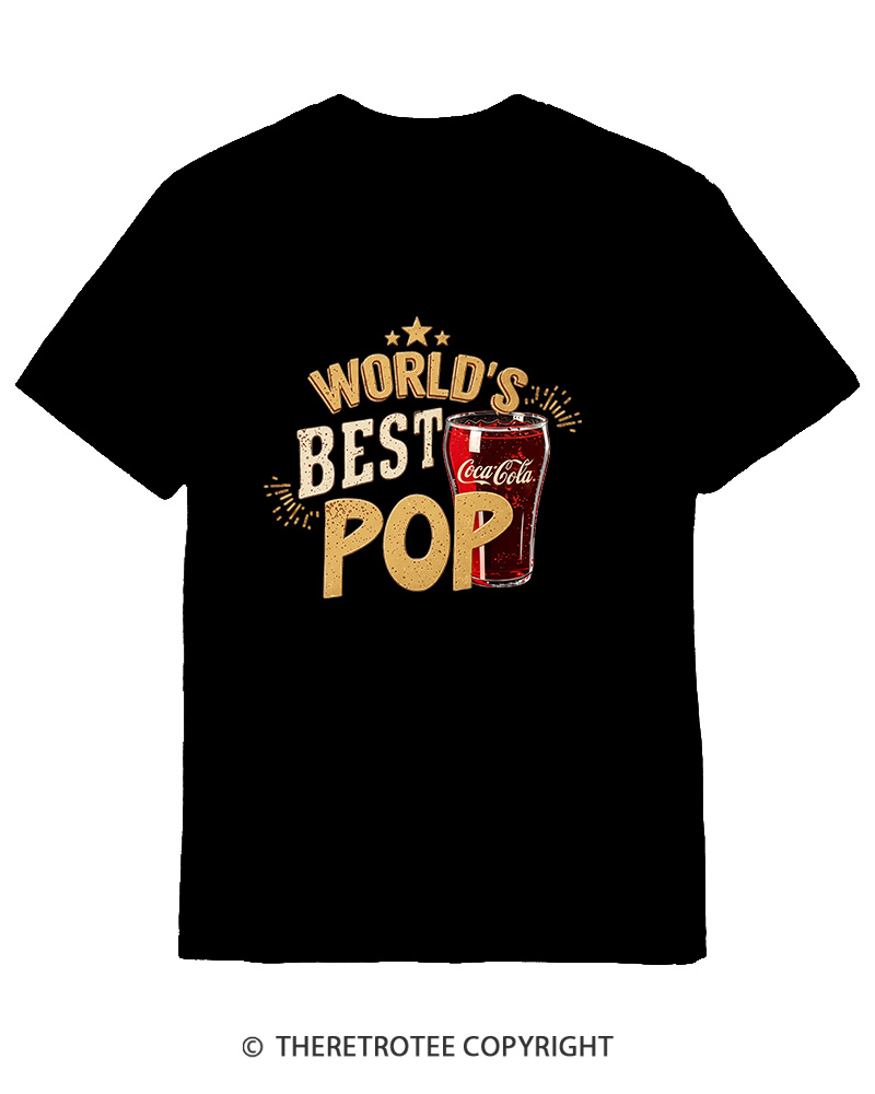 TheRetroTee World's Best Pop 1970s Cotton T-Shirt