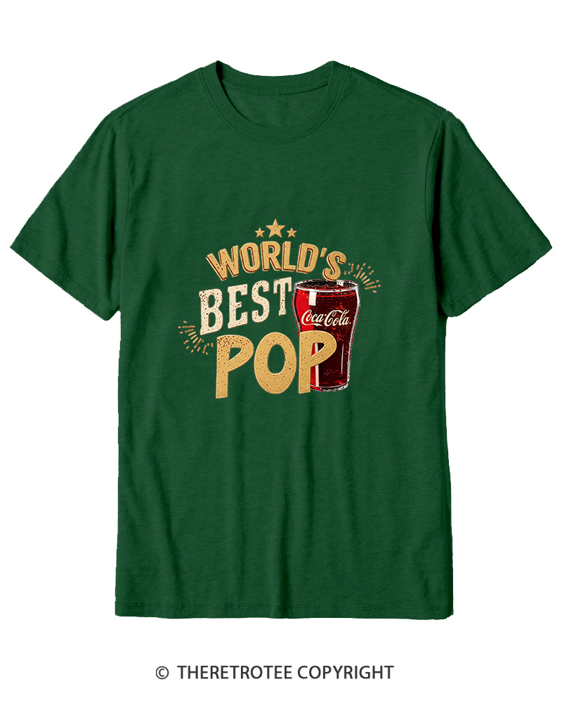 TheRetroTee World's Best Pop 1970s Cotton T-Shirt