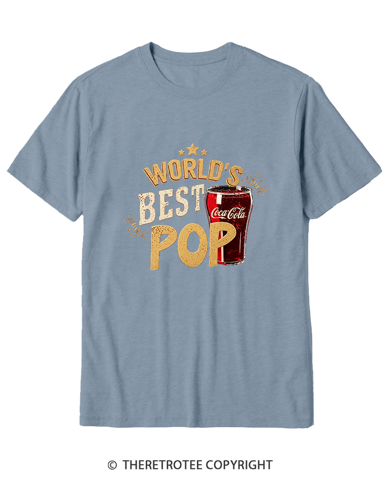 TheRetroTee World's Best Pop 1970s Cotton T-Shirt