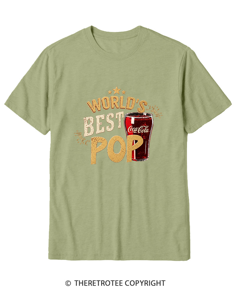 TheRetroTee World's Best Pop 1970s Cotton T-Shirt