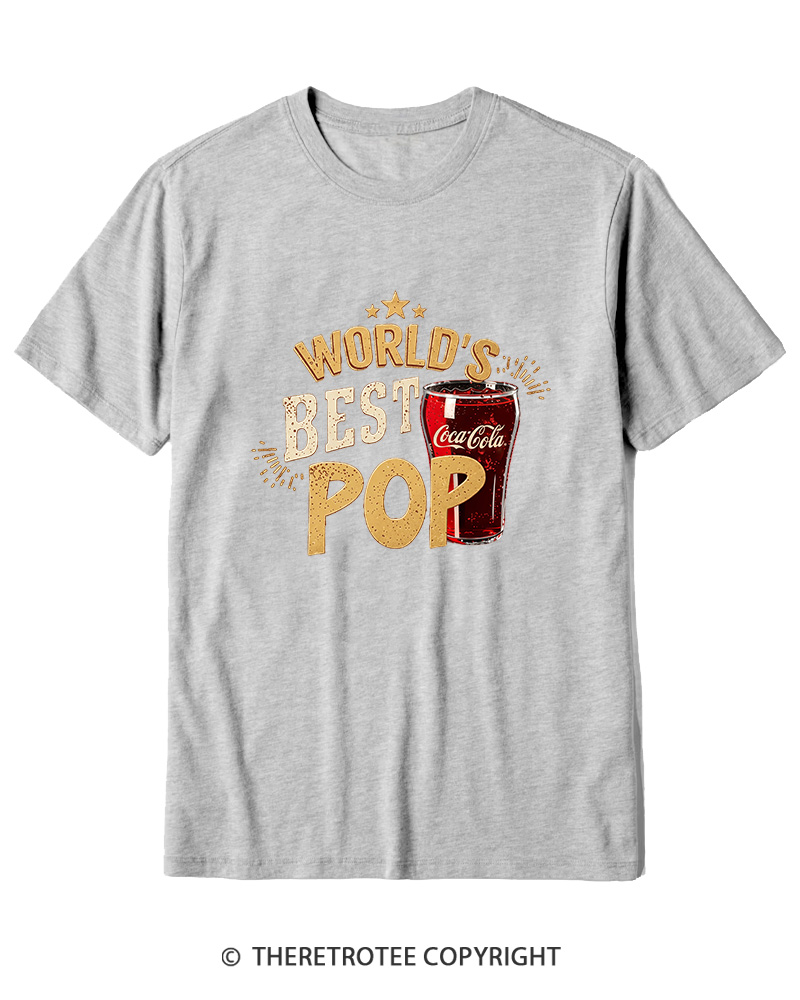 TheRetroTee World's Best Pop 1970s Cotton T-Shirt
