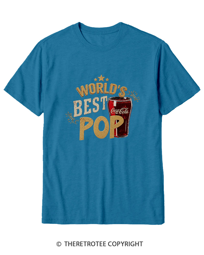 TheRetroTee World's Best Pop 1970s Cotton T-Shirt