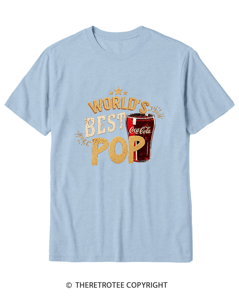 TheRetroTee World's Best Pop 1970s Cotton T-Shirt