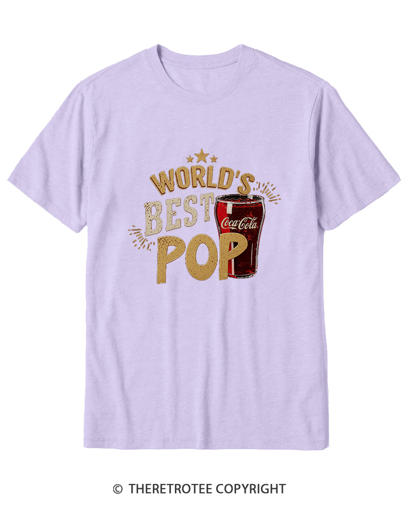 TheRetroTee World's Best Pop 1970s Cotton T-Shirt