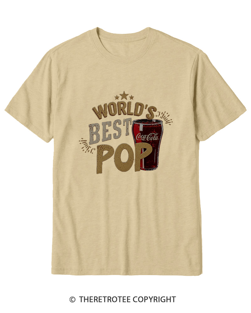 TheRetroTee World's Best Pop 1970s Cotton T-Shirt