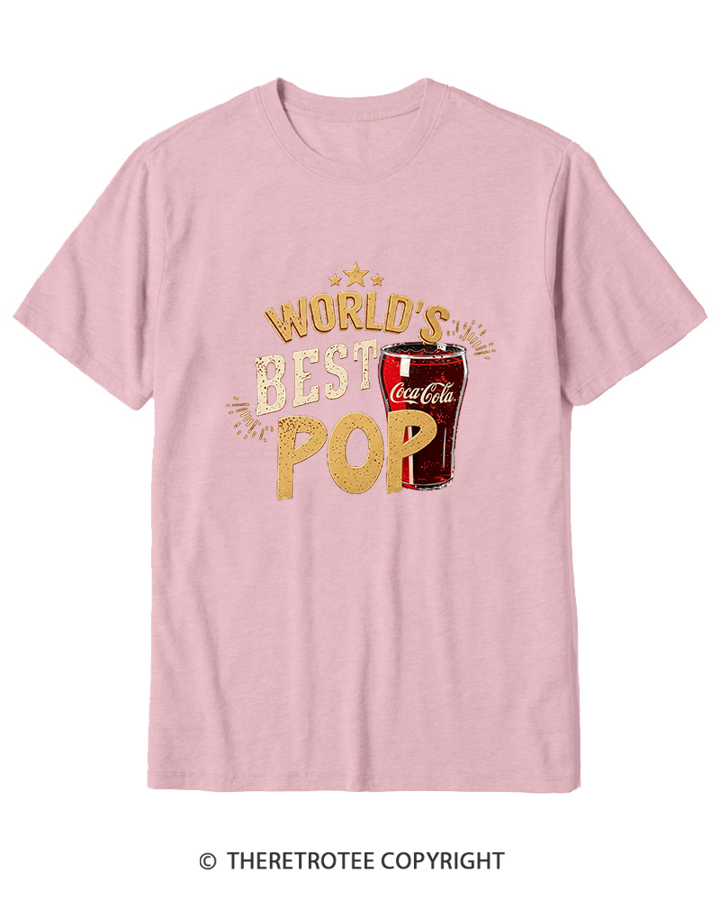 TheRetroTee World's Best Pop 1970s Cotton T-Shirt