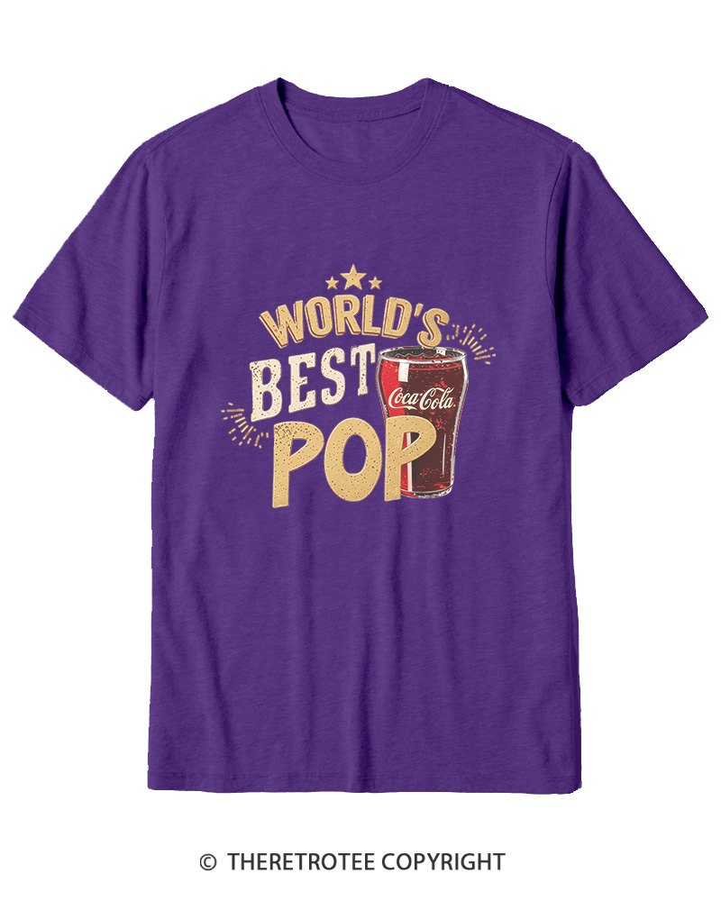 TheRetroTee World's Best Pop 1970s Cotton T-Shirt