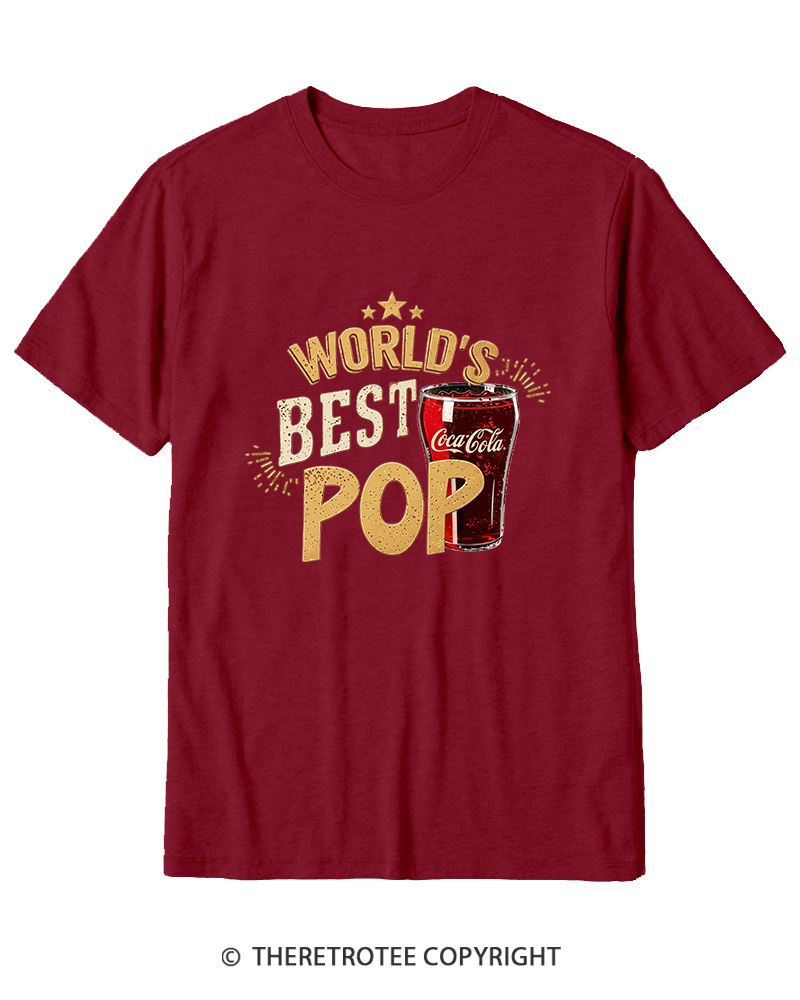 TheRetroTee World's Best Pop 1970s Cotton T-Shirt