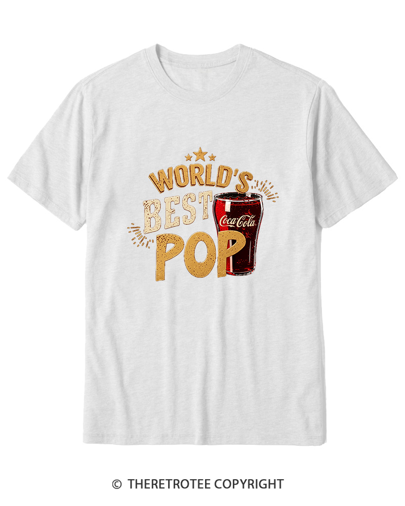 TheRetroTee World's Best Pop 1970s Cotton T-Shirt