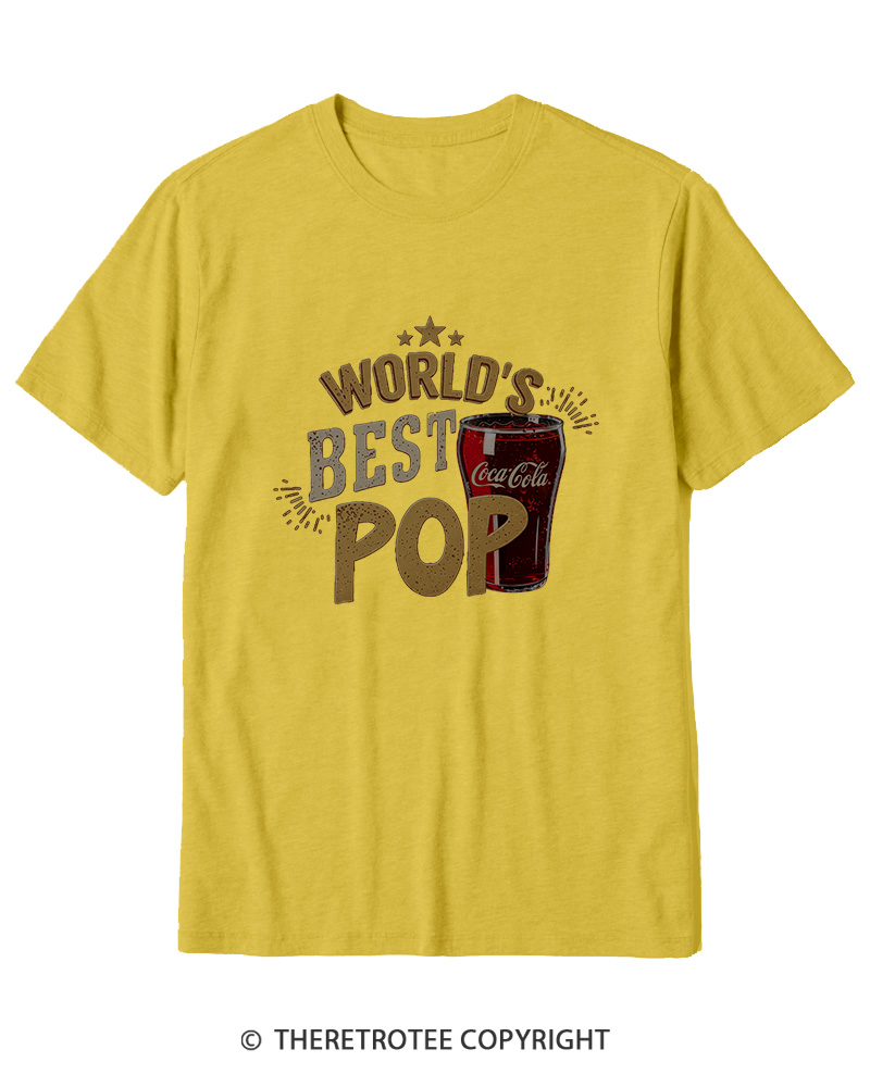 TheRetroTee World's Best Pop 1970s Cotton T-Shirt