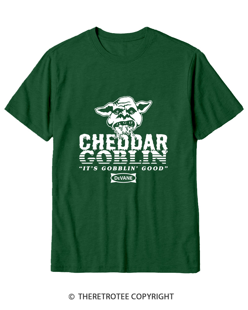 TheRetroTee Cheddar Goblin It's Gobblin Good 2010s Cotton T-Shirt