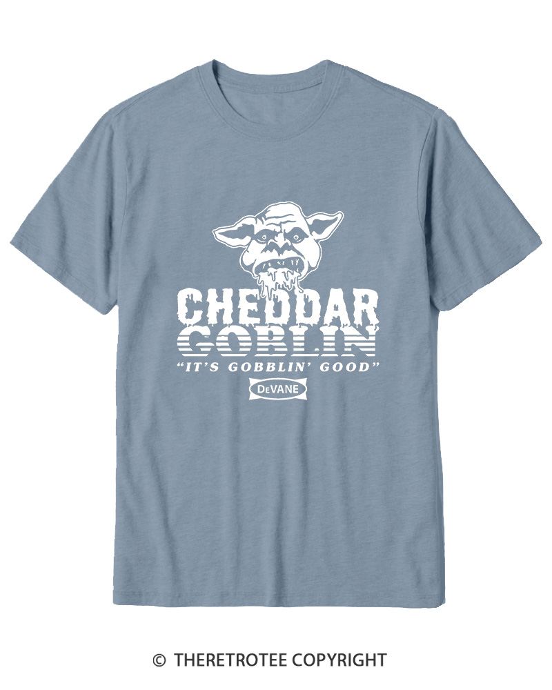 TheRetroTee Cheddar Goblin It's Gobblin Good 2010s Cotton T-Shirt