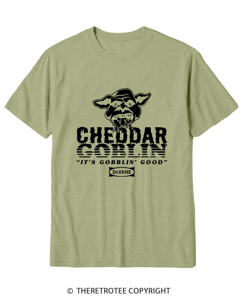 TheRetroTee Cheddar Goblin It's Gobblin Good 2010s Cotton T-Shirt