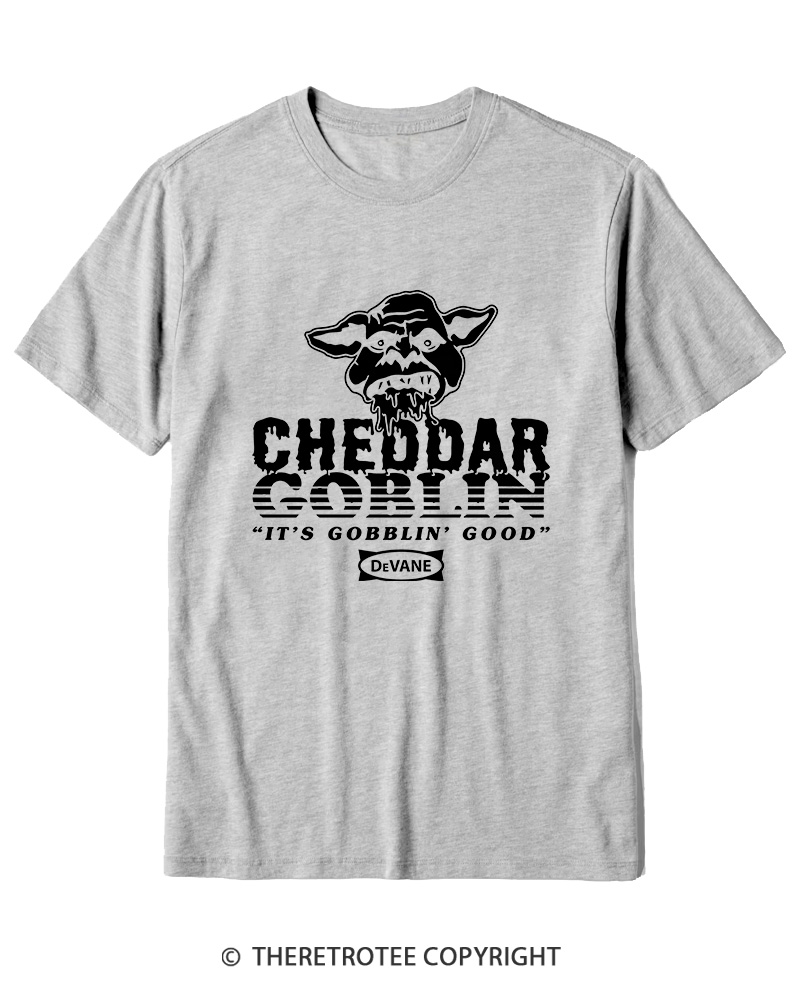 TheRetroTee Cheddar Goblin It's Gobblin Good 2010s Cotton T-Shirt