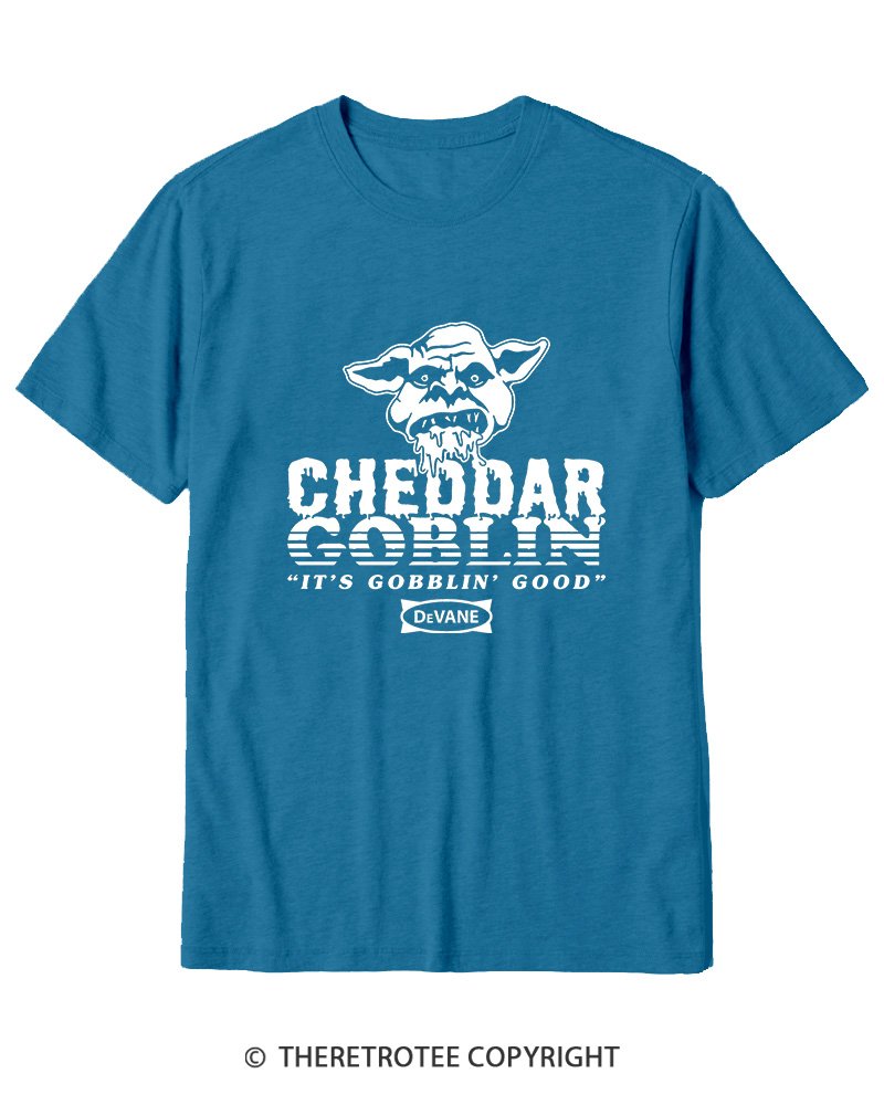 TheRetroTee Cheddar Goblin It's Gobblin Good 2010s Cotton T-Shirt