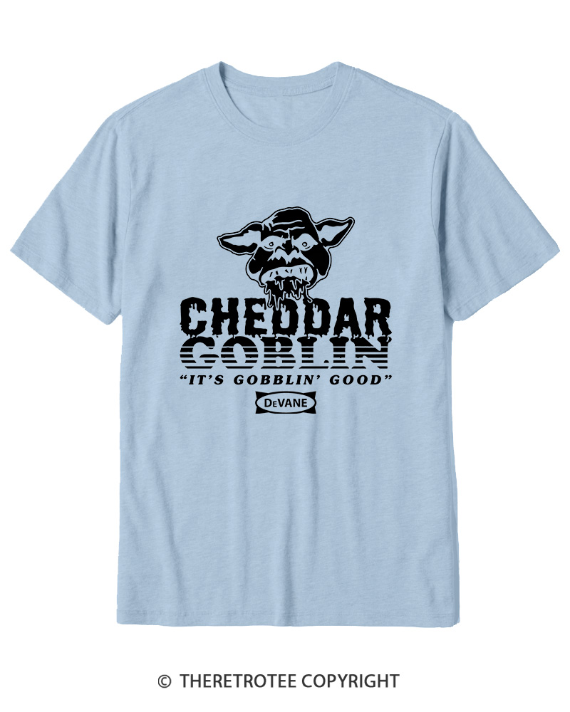 TheRetroTee Cheddar Goblin It's Gobblin Good 2010s Cotton T-Shirt