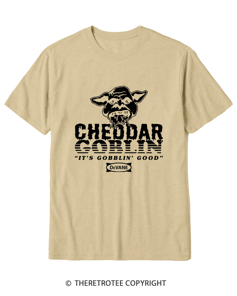 TheRetroTee Cheddar Goblin It's Gobblin Good 2010s Cotton T-Shirt