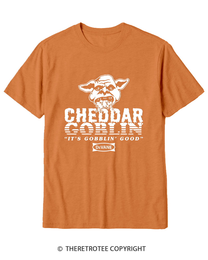 TheRetroTee Cheddar Goblin It's Gobblin Good 2010s Cotton T-Shirt
