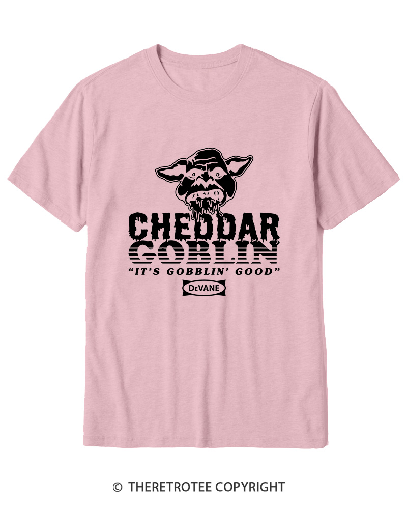 TheRetroTee Cheddar Goblin It's Gobblin Good 2010s Cotton T-Shirt