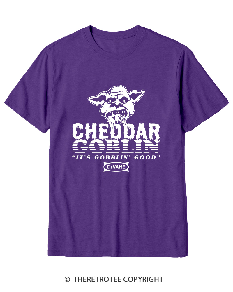 TheRetroTee Cheddar Goblin It's Gobblin Good 2010s Cotton T-Shirt