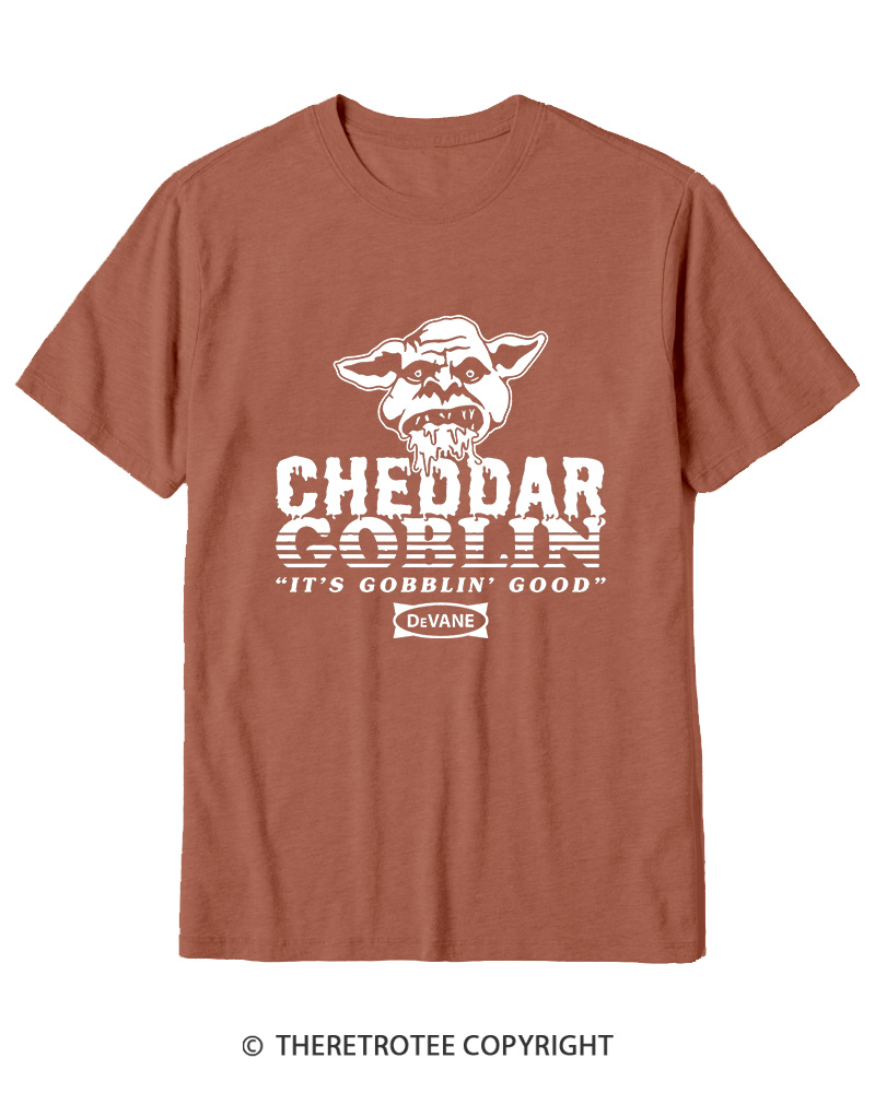 TheRetroTee Cheddar Goblin It's Gobblin Good 2010s Cotton T-Shirt